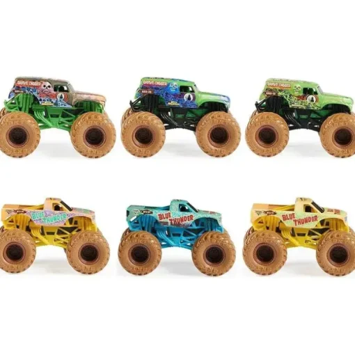 Spin Master - Monster Jam, Mystery Mudders, Monster Truck oficial fundido, Wash to Reveal, escala 1:64, estilos variam