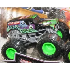 Spin Master - Monster Jam 2023 Oficial Diecast Truck 2-Pack Série 25 Grave Digger vs Global Avenger, maiores de 3 anos