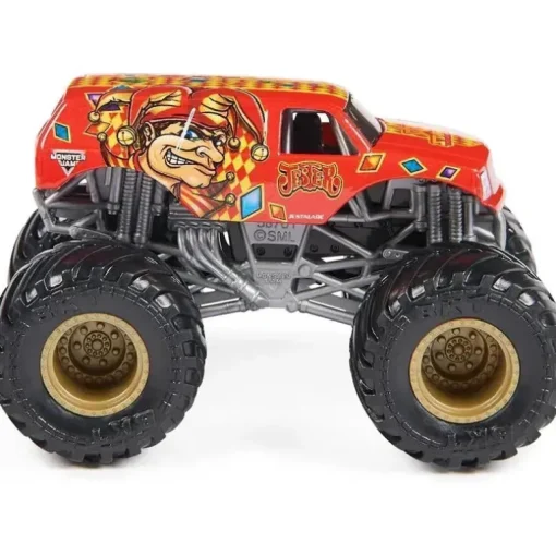 Spin Master - Monster Jam, Estabilizador Oficial Lucas vs. Monster Trucks Die-Cast Jester, maiores de 3 anos