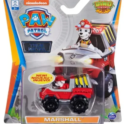 Spin Master - Patrulha Canina True Meta Dino Rescue Marshall