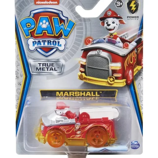 Spin Master - Paw Patrol Power Series Marshall Veículo fundido sob pressão