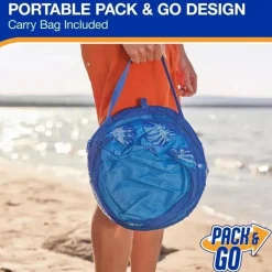 Spin Master - Piscina pop-up Swimways Elite com cobertura e maleta de transporte, para idades de 9 a 24 meses, 32, azul