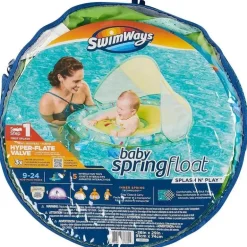 Spin Master - SwimWays Baby Spring Float Splash N Play, proteção UPF, crianças de 9 a 24 meses