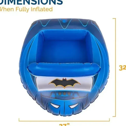 Spin Master - Swimways DC Batman Batmobile Veículo de barco aquático inflável, para crianças de 3 anos ou mais