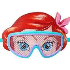 Spin Master - SwimWays Disney Princess Personagem Máscara Infantil Óculos de Natação Deluxe, Ariel