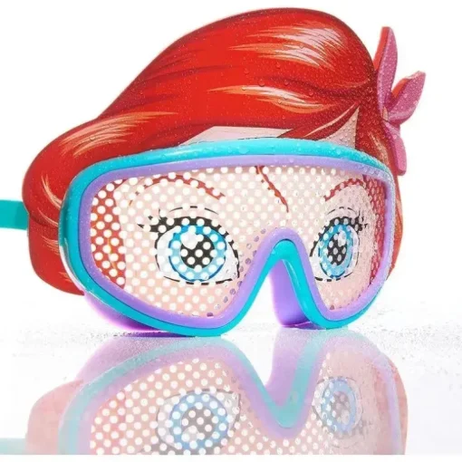 Spin Master - SwimWays Disney Princess Personagem Máscara Infantil Óculos de Natação Deluxe, Ariel