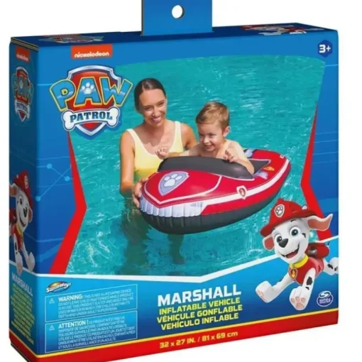 Spin Master - Swimways Paw Patrol Boat, para crianças a partir de 3 anos, Marshall