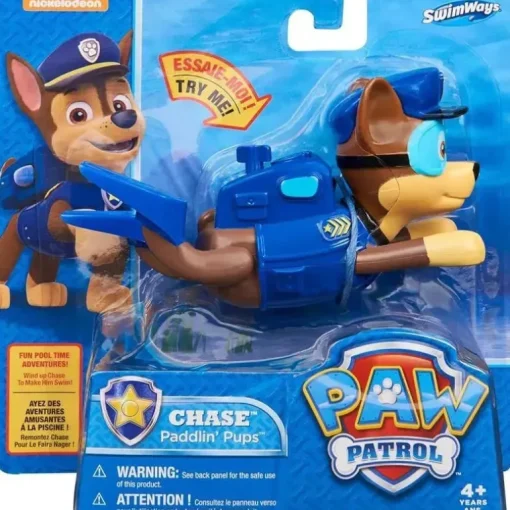 Spin Master - SwimWays Paw Patrol Paddlin' Pups Brinquedo de piscina, para crianças a partir de 4 anos, Chase