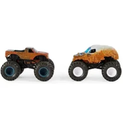 Spin Master Monster Jam, Monster Trucks Die-Cast que mudam de cor 2-Pack, Escala 1:64 Yeti vs Sparkle Smash (os estilos podem variar)