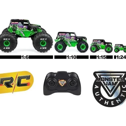 Spin Master Monster Jam, Monster Trucks Die-Cast que mudam de cor 2-Pack, Escala 1:64 Yeti vs Sparkle Smash (os estilos podem variar)
