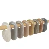 3 Sprouts - Divisórias de armário para cabides para bebês e crianças pequenas, conjunto de 8, guingão