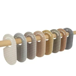 3 Sprouts - Divisórias de armário para cabides para bebês e crianças pequenas, conjunto de 8, guingão