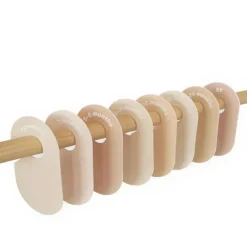3 Sprouts - Divisórias de armário para cabides para bebês e crianças pequenas, conjunto de 8, sólido neutro