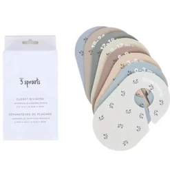 3 Sprouts - Divisórias de armário para bebês e crianças pequenas, conjunto de 8, mirtilo