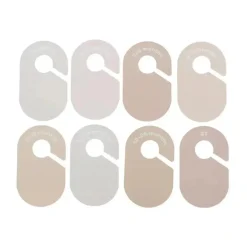 3 Sprouts - Divisórias de armário para cabides para bebês e crianças pequenas, conjunto de 8, sólido neutro