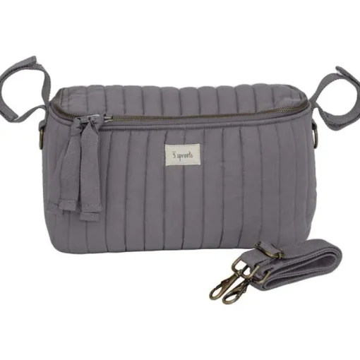 3 Sprouts - Universal Stroller Caddy Organizer, Charcoal Grey