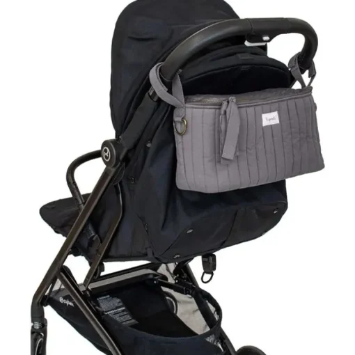 3 Sprouts - Universal Stroller Caddy Organizer, Charcoal Grey