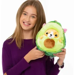 Squishable Undercover Corgi em abacate - brinquedo de pelúcia