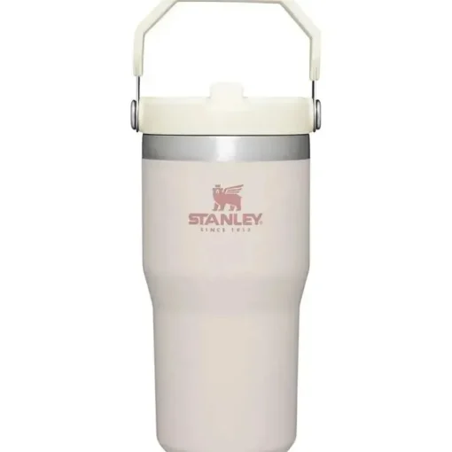 Stanley - copo de aço inoxidável IceFlow de 20 onças com palha, quartzo rosa