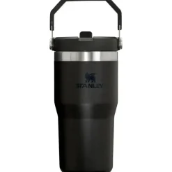 Stanley - copo de aço inoxidável IceFlow de 20 onças com canudo, preto