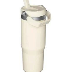 Stanley - copo de aço inoxidável IceFlow de 30 onças com palha, creme