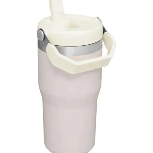 Stanley - copo de aço inoxidável IceFlow de 20 onças com palha, quartzo rosa
