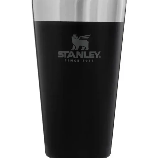 Stanley - Copo de cerveja empilhável inulsado Adventure 16Oz, preto fosco