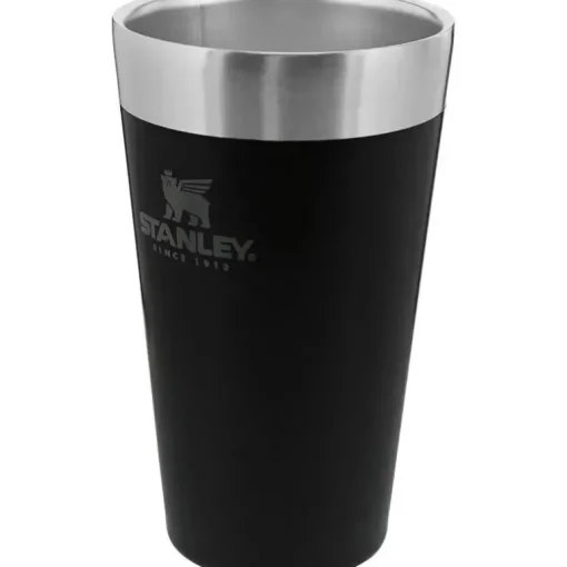 Stanley - Copo de cerveja empilhável inulsado Adventure 16Oz, preto fosco
