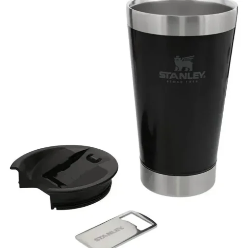 Stanley - Copo de cerveja clássico Stay Chill isolado a vácuo de 16 onças, preto fosco