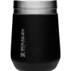 Stanley - copo de vinho GO diário de 10 onças, preto fosco