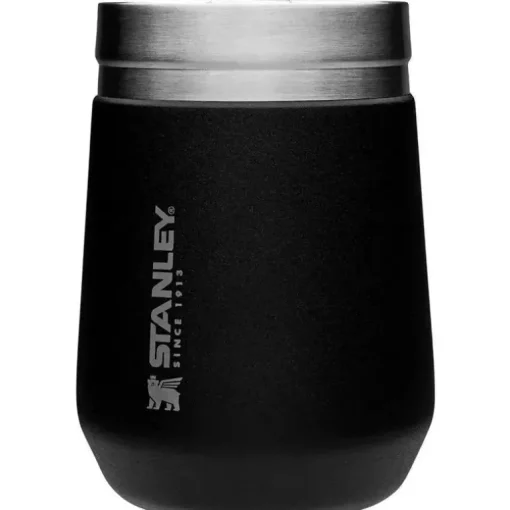 Stanley - copo de vinho GO diário de 10 onças, preto fosco