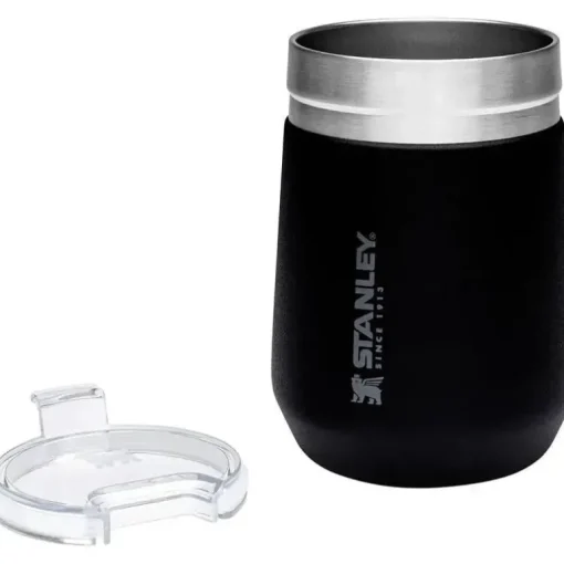 Stanley - copo de vinho GO diário de 10 onças, preto fosco