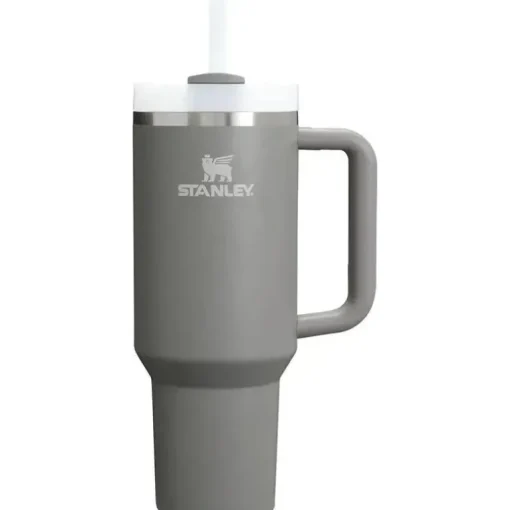 Stanley - Copo isolado a vácuo de aço inoxidável Quencher H2.0 FlowState de 40 onças, pedra