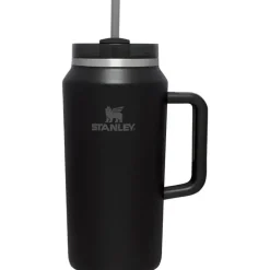 Stanley - Copo isolado a vácuo de aço inoxidável Quencher H2.0 FlowState de 64 onças, preto