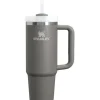 Stanley - Copo isolado a vácuo de aço inoxidável Quencher H2.0 FlowState de 30 onças, pedra