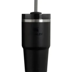 Stanley - Copo isolado a vácuo de aço inoxidável Quencher H2.0 FlowState de 20 onças, preto