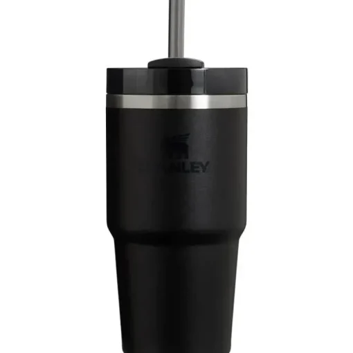 Stanley - Copo isolado a vácuo de aço inoxidável Quencher H2.0 FlowState de 20 onças, preto