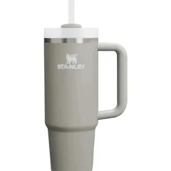 Stanley - Copo isolado a vácuo de aço inoxidável Quencher H2.0 FlowState de 30 onças, cinza