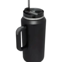Stanley - Copo isolado a vácuo de aço inoxidável Quencher H2.0 FlowState de 64 onças, preto