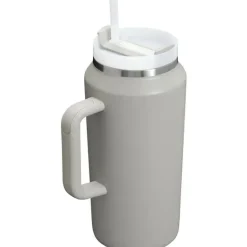 Stanley - Copo isolado a vácuo de aço inoxidável Quencher H2.0 FlowState de 64 onças, cinza