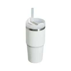 Stanley - Copo isolado a vácuo de aço inoxidável Quencher H2.0 FlowState de 14 onças, Frost