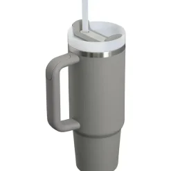 Stanley - Copo isolado a vácuo de aço inoxidável Quencher H2.0 FlowState de 30 onças, pedra
