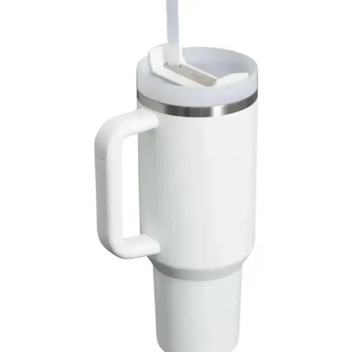 Stanley - Copo isolado a vácuo de aço inoxidável Quencher H2.0 FlowState de 40 onças, Frost