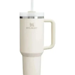 Stanley - Quencher H2.0 FlowState Copo térmico de aço inoxidável com isolamento a vácuo, 40 oz, creme