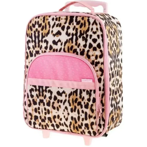 Stephen Joseph - Bagagem com rodinhas estampada em toda a peça, leopardo