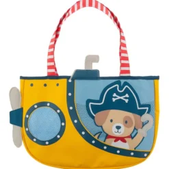 Stephen Joseph - Beach Totes With Sand Toy Play Set Pirate Dog