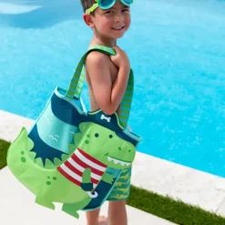 Stephen Joseph - Beach Totes With Sand Toy Play Set, Shark