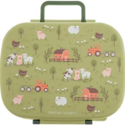 Stephen Joseph - Bento Box With Removable Tray Farm