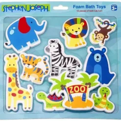 Stephen Joseph - brinquedo de banho de espuma, animais selvagens