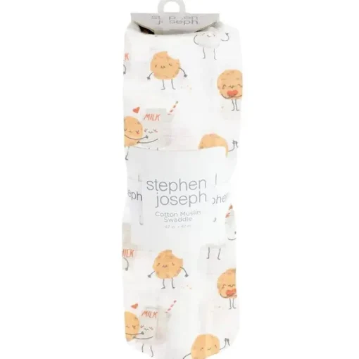 Stephen Joseph - Cobertor de Musselina, Leite e Biscoitos